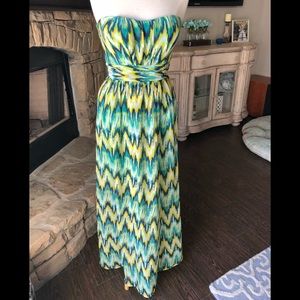 Harper Strapless Maxi Dress Sz S